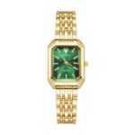 OFFCUP Womens 32mm Square Quartz Watch, Green Dial