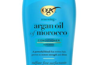 OGX Argan Oil of Morocco Hair Conditioner, Hydrate and Repair, Intensively Moisturises, for Dry and Damaged Hair, Sulfate Free Surfactants, 88.7ml
