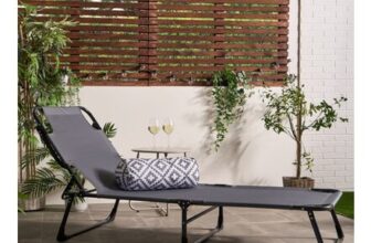 OHS Adjustable Sun Lounger – Grey