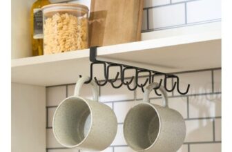 OHS Black Wire Under Shelf Mug Storage