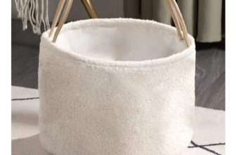 OHS Boucl Storage Basket Cream