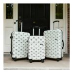 OHS Bow Print Hard Shell Suitcase