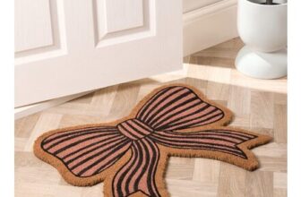 OHS Bow Shaped Coir Mat Natural Pink