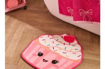 OHS Cupcake Velvet Bath Mat