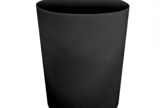 OHS Essentials Black Waste Bin