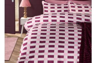 OHS Geometric Print Piped Edge Duvet Cover Set