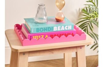 OHS Pink Rectangle Scallop Tray