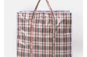 OHS Reusable Checkered Large Storage Bag Multi