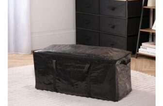 OHS Reusable Extra Large Black Storage Bag – H74cm, L33cm, W36cm