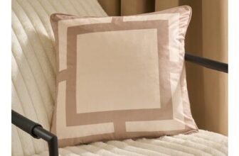 OHS Square Print Cushion Covers – Natural/Cream 4 Pack