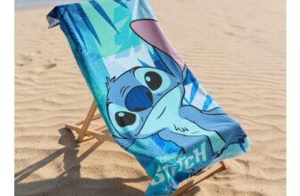OHS Stitch Beach Towel Blue
