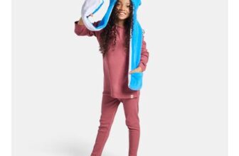 OHS Stitch Hooded Scarf Blue