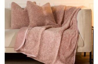 OHS Teddy Marl Textured Cushion Covers Natural