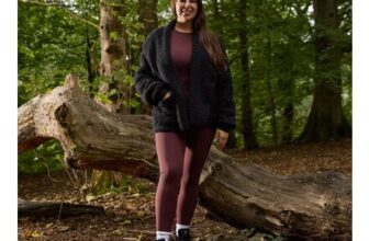 OHS Waterfall Teddy Fleece Shorter Length Black Cardigan, S/M Or XL