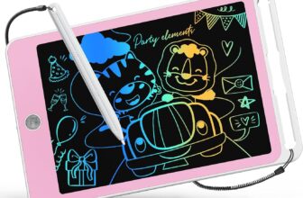 ORSEN LCD Drawing Tablet for Kids 8.5 Inch Writing Board Childrens Toy, 3-8 Years Boys&Girls Writing Tablet Toddler Drawing Pad Drawing Sensory Travel for Toddler Toys Birthday Gifts (White Pink)