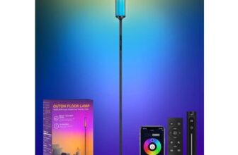 OUTON Corner Floor Lamp RGB LED, Dimmable, 32 Scene Modes