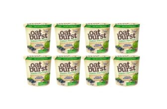 Oatburst Apple & Blueberry Flavour Instant Porridge Pots 8 X 57g