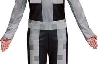 Official Minecraft Skeleton Fancy Dress Costume Kids with Mask 5/6 Years