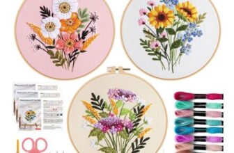 Offizon 3PCS Embroidery Kit for Beginners