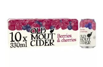 Old Mout Berries & Cherries Can 10x330ml