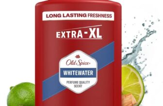 Old Spice Whitewater Mens Shower Gel & Shampoo 1000ml, Multi-Use 3-in-1 Body-Hair-Face Wash, Long Lasting Freshness, Perfume Quality Scent, Deep Cleansing