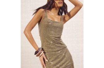 Olive Hot Fix Square-Neck Vest Top Boohoo ROW