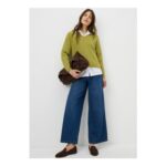 Olive Oversized Baby Cable Jumper