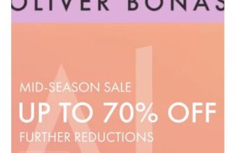Oliver Bonas mid Season Further Reductions Sale – up to 70% off on Clothing