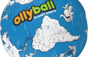 Ollyball Planet Earth, The Ultimate Giant Indoor Play Ball, Jumbo Sized 22 Inch Colourable Ball, Suitable for Indoor and Outdoor Play, Educational Toy