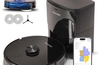 Olsen & Smith Smart Robot Vacuum Cleaner With Mop, 35x35x9.8cm, Single, White, 6500Pa Suction, Laser Navigation Sold By Packed direct