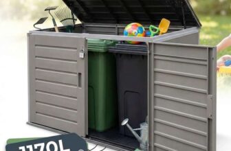 Olsen & Smith Wheelie Bin Storage Shed 1170L Extra Large XL (w/voucher) Sold by Packed Direct, FBA