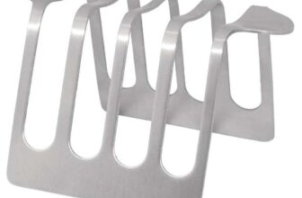 Olympia Toast Rack 4 Slice – Stainless Steel Toast, Bread Holder Organizer DL239