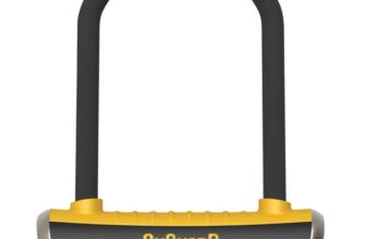 On-Guard Brute STD-8001 Keyed Shackle Lock – Black, 11.5 x 20.2cm