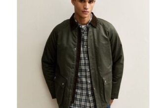 Only & Sons Dark Khaki Waxed Jacket