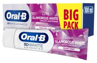 Oral-B 3DWhite Advanced Luxe Glamorous White Toothpaste 100ml, – £2.84 S&S