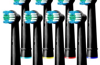 Oral B Compatible Toothbrush Head, Replacement Brush Heads 8 pack Black / white – W/voucher ( £5.24 – £5.94 w/voucher S&S) by Amskey FBA
