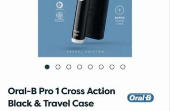 Oral-B Pro 1 Cross Action Black & Travel Case
