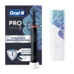 Oral-B Pro 3500 Electric Toothbrush, Floral Edition, Black