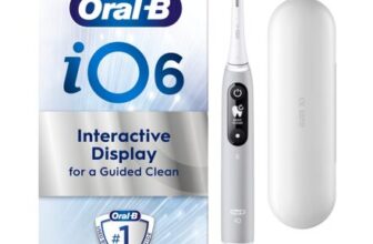 Oral B iO6 Grey Opal Electric Toothbrush with Travel Case 4 Refills
