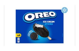 Oreo 4 Ice Cream Sticks with Oreo Cookie Pieces 4 X 90ml (360ml)