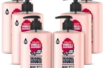 Original Source Vanilla Milk and Raspberry Handwash with 100% Natural Fragrance Multipack of 6 x 300ml – £5.70-£4.50 w/ S&S voucher