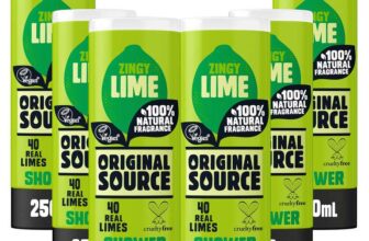 Original Source Zingy Lime Shower Gel, 12 x 250ml – S&S Possible £7.44 with 10% off First Order