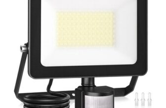 Outdoor Motion Sensor Flood Light, 80W, 7520 Lm, IP66