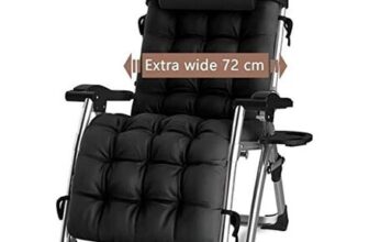 Outdoor Reclining Zero Gravity Chair with Cup Holder