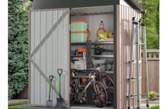 Outdoor Storage Shed, 3 X 5 Galvanized Metal Shed