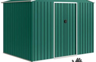 Outsunny 8 x 6ft Garden Storage, Double door, Green / Light Grey -£222.29/ Brown -£223.24 (W/Code) – Sold by Outsunny UK Mainland