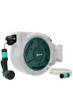 Outsunny Retractable Hose Reel Wall Mounted with Lock, Grey with code. Sold by Outsunny (UK mainland)