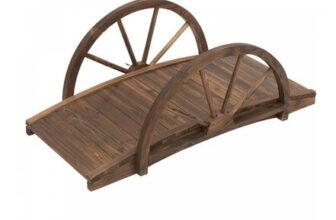 Outsunny Wooden Garden Bridge