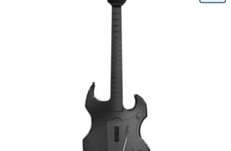 PDP RIFFMASTER Wireless Guitar Controller for PlayStation 5 and PlayStation 4, PS5/PS4, Rock Band 4, Audio Jack, Rechargeable Battery