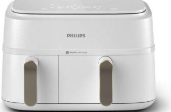 PHILIPS 3000 Series NA353/19 9L Dual Basket Air Fryer – White